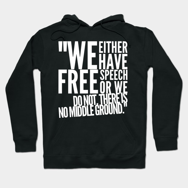 Real free speech Hoodie by MADMIKE CLOTHING